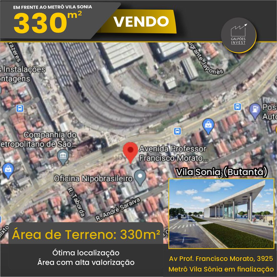 Terreno a venda em São Paulo - vila sonia